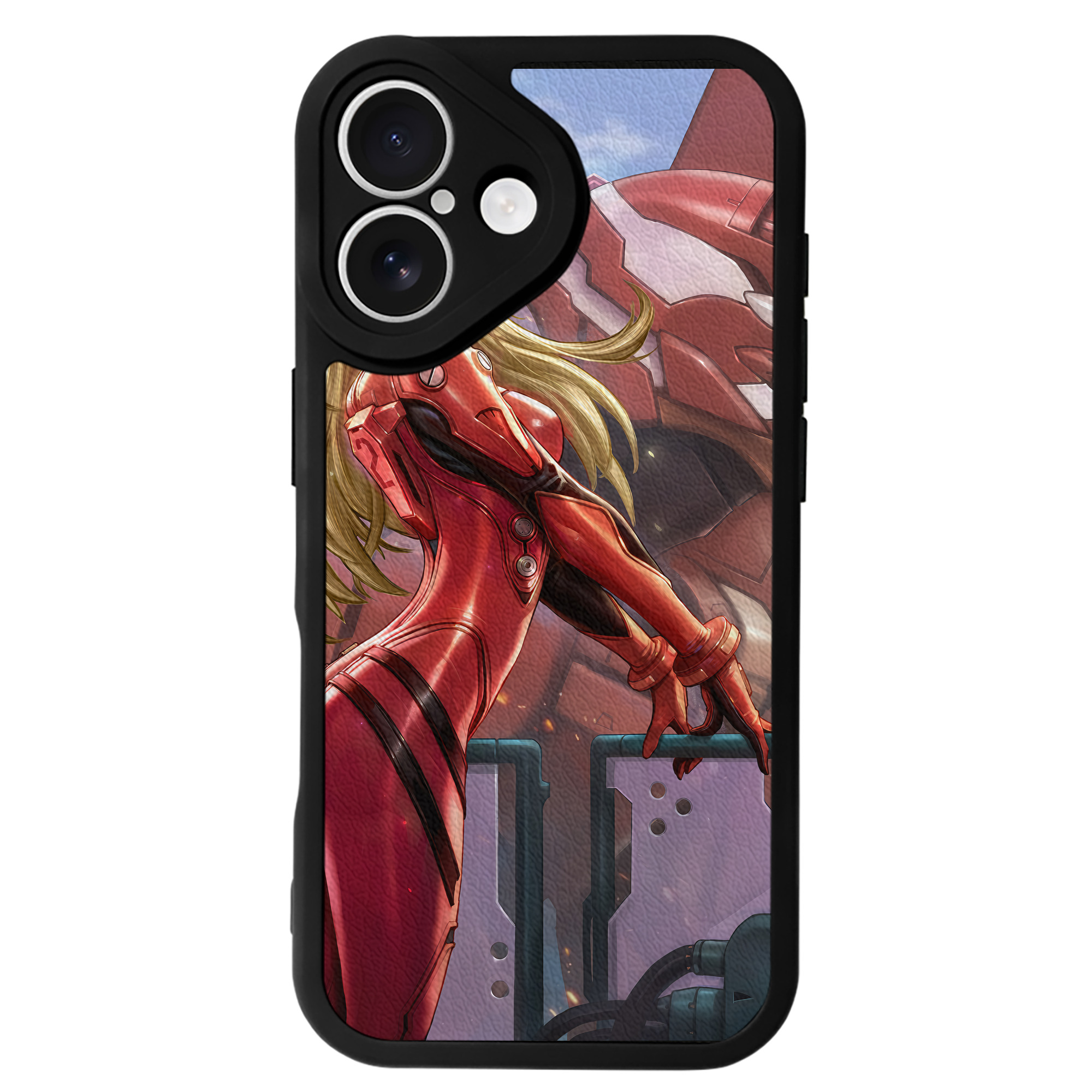 （画像用） EVA 新世紀エヴァンゲリオン 【iPhone 16シリーズ対応】シリコンスマホケース（レザー調） 材質：シリコン